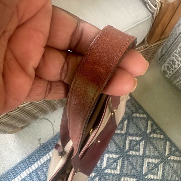 Oroton Australia Canvas & Leather Tote Bag - Picture 5 of 9